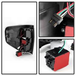 Spyder Auto - xTune Auto 9025624 Black/Clear LED Taillights 09-14 Ford F150 - Image 2