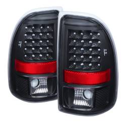 xTune Auto - xTune Auto 9027017 Black/Clear LED Taillights for 04 Dodge Dakota - Image 1
