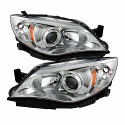 xTune Auto - xTune Auto 9028274 Chrome Haologen Headlights for 08-14 Subaru Impreza WRX - Image 1