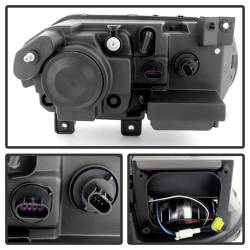 xTune Auto - xTune Auto 9027284 Projector Style Headlights Chrome/Clear - Image 3