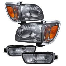 xTune Auto - xTune Auto 9027475 Crystal Front Headlight Kit Chrome/Smoked - Image 1