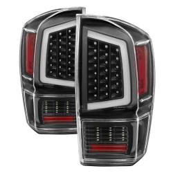 Spyder Auto - xTune Auto 9041686 Black LED Light Bar Taillights/Clear for Toyota Tacoma - Image 1