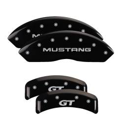MGP Caliper Covers 10095SMG1BK Front/Rear Gloss Black for 99-04 Ford Mustang