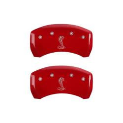 MGP Caliper Covers 10010RCNKRD Rear 2pc Red for 05-14 Ford Mustang Shelby