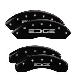 MGP Caliper Covers 10119SEDGBK Front/Rear Gloss Black for 11-14 Ford Edge
