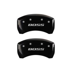 MGP Caliper Covers 10010RBSSBK Rear 2Pc Gloss Black for 05-14 Mustang Boss 302