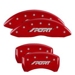 MGP Caliper Covers - MGP Caliper Covers 10229SSPORD Front/Rear 4pc Red w/Sport for Ford Explorer - Image 1