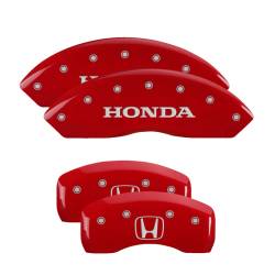 MGP Caliper Covers 20203SHOHRD Front/Rear 4pc Red for 11-23 Odyssey Passport