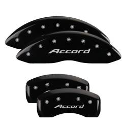MGP Caliper Covers 20219SACCBK Front/Rear Gloss Black for 16-17 Honda Accord