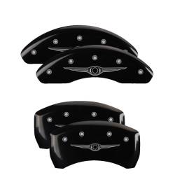 MGP Caliper Covers 32022SCW1BK Front/Rear Gloss Black for 15-17 Chrysler 200