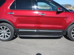 Steelcraft - Steelcraft 113900 Black Running Boards w/Stainless Trim for 11-19 Ford Explorer - Image 2