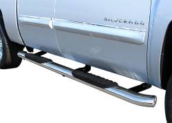 Steelcraft - Steelcraft 402229P 5" SS Oval Side Bar 01-14 Chevy Silverado/Sierra Crew Cab - Image 1