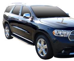 Steelcraft - Steelcraft 121120 Black Running Boards w/Stainless Trim for 11-24 Dodge Durango - Image 1