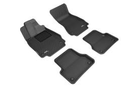 3D MAXpider - MAXpider L1AD02201509 Kagu Floor Mat Front/Rear Black for Audi A6/S6 - Image 1
