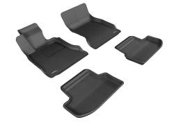 3D MAXpider - MAXpider L1BM05801509 Kagu Floor Mat Front/Rear Black BMW 5 Series - Image 1