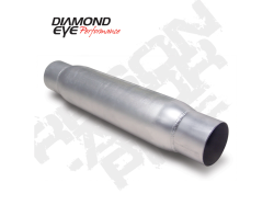 Diamond Eye Performance - Diamond Eye 400405 Quiet Tone Resonator 4" Single In Single Out Aluminized With - Image 1