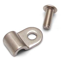 American Shifter Company - American Shifter ASCLC3187 3/16 Stainless Steel Single Line Clamps 12Pc - Image 1
