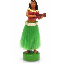 Vintage Parts - Vintage Parts VPADL001 Dancing Hawaiian Grass Skirt Hula Doll - Image 1