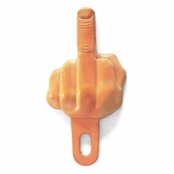 Vintage Parts - Vintage Parts VPALPT004 Middle Finger License Plate Topper - Image 1