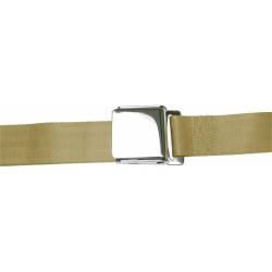Safe-T-Boy - Safe-T-Boy STBSB2LATN 2Pt Tan Lap Belt Airplane Buckle Each - Image 1