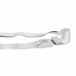 Safe-T-Boy - Safe-T-Boy STBSB2LSWT 2pt White Lap Belt Standard Buckle Each - Image 1