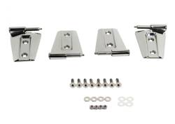 Kentrol - Kentrol 30575 Polished Silver 4PC Door Hinge Set for 07-18 Jeep Wrangler JK 2DR - Image 2