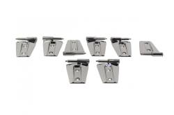 Kentrol - Kentrol 30576 Polished Silver Door Hinge Set 8pc for 07-18 Jeep Wrangler JK 4DR - Image 2