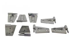 Kentrol - Kentrol 30576 Polished Silver Door Hinge Set 8pc for 07-18 Jeep Wrangler JK 4DR - Image 4