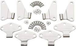 Kentrol - Kentrol 30581 Polished Body Door Hinge Set 8pc for 07-18 Jeep Wrangler JK 4DR - Image 1