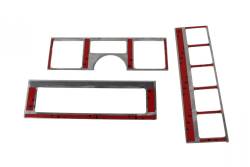 Kentrol - Kentrol 30519 Polished Dash Overlay Set 3 Pieces for 87-95 Jeep Wrangler YJ - Image 2