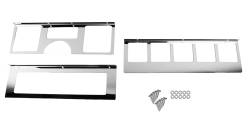 Kentrol - Kentrol 30519 Polished Dash Overlay Set 3 Pieces for 87-95 Jeep Wrangler YJ - Image 1