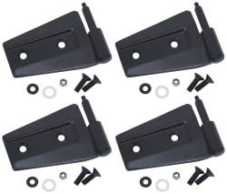 Kentrol - Kentrol 80575 Textured Black Door Hinge Set 4Pc for 07-18 Jeep Wrangler JK 2DR - Image 1