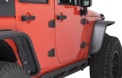 Kentrol - Kentrol 80575 Textured Black Door Hinge Set 4Pc for 07-18 Jeep Wrangler JK 2DR - Image 5
