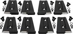 Kentrol - Kentrol 50576 Black Door Hinge Set 8pc for 07-18 Jeep Wrangler JK 4DR - Image 1
