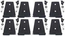 Kentrol - Kentrol 80576 Textured Black Door Hinge Set 8Pc for 07-18 Jeep Wrangler JK 4DR - Image 1