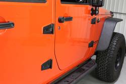 Kentrol - Kentrol 80576 Textured Black Door Hinge Set 8Pc for 07-18 Jeep Wrangler JK 4DR - Image 7