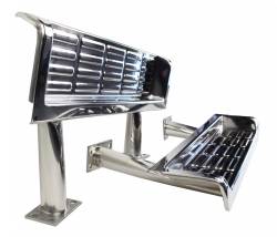 Kentrol - Kentrol 30491 Polished Side Steps Pair for 97-06 Jeep Wrangler TJ - Image 3