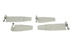 Kentrol - Kentrol 30469 Polished Door Hinge Set 4pc for 94-95 Jeep Wrangler YJ w/Hardtop - Image 2