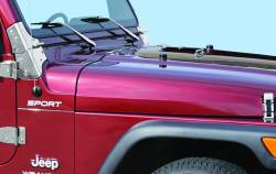 Kentrol - Kentrol 30503 Polished Windshield Tie Down Kit for 97-18 Jeep Wrangler TJ & JK - Image 3