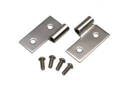 Kentrol - Kentrol 30407 Polished Lower Door Hinge Pair for 76-06 Jeep Wrangler TJ CJ & YJ - Image 1