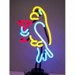 Neonetics - Neonetics 4PARMR Parrot Margarita Neon Sculpture - Image 1