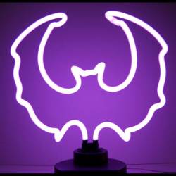 Neonetics - Neonetics 4BATMM Purple Bat Neon Sculpture - Image 1