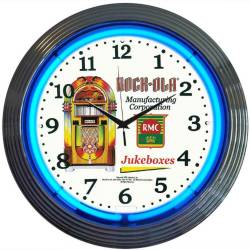 Neonetics - Neonetics 8ROCXX Rock-Ola Jukebox Neon Clock - Image 1