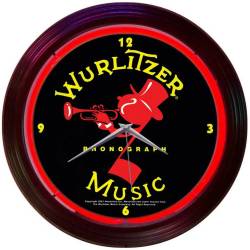 Neonetics - Neonetics 8WURLJ Wurlitzer Johnny One Note Neon Clock - Image 1