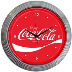 Neonetics - Neonetics 8CCWAV Coca-cola Wave Neon Clock - Image 1
