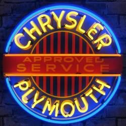 Neonetics - Neonetics 5CRYPL Neon Sign w/Backing for Chrysler/Plymouth - Image 1