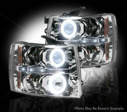 Recon - Recon 264195CLCC Chevrolet Silverado PROJECTOR HEADLIGHTS Clear/Chrome - Image 1