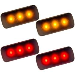 Recon - Recon 264137BK LED Dually Marker Lights Smoked/Red/Amber for 10-21 RAM 3500 - Image 2