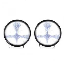 Recon - Recon 264152BK 3.5" Round LED Daytime Running Lights Smoked/White - Image 2
