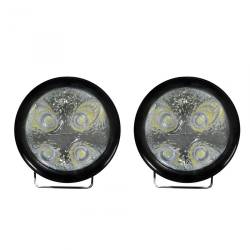 Recon - Recon 264152BK 3.5" Round LED Daytime Running Lights Smoked/White - Image 1